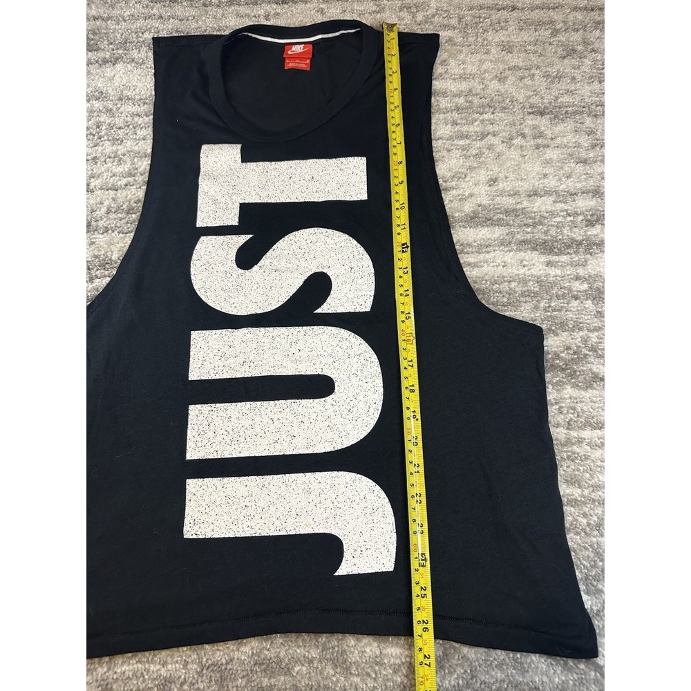 Vintage Nike Tank Top Medium Black Just Do It Single Stitch‎ Workout 90s Y2K - Picture 3 of 9